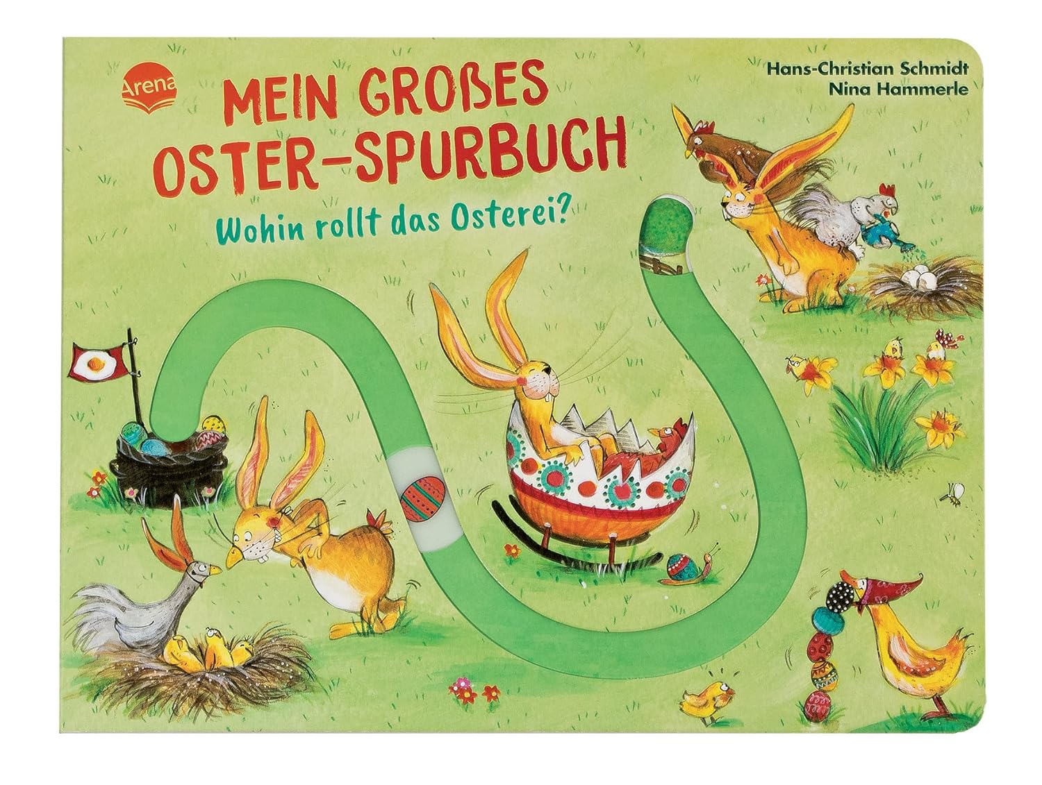 Arena Verlag - Mein großes Oster-Spurbuch. Wohin rollt das Osterei?
