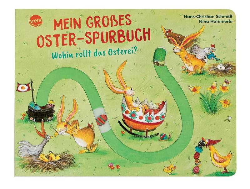 Arena Verlag - Mein großes Oster-Spurbuch. Wohin rollt das Osterei?