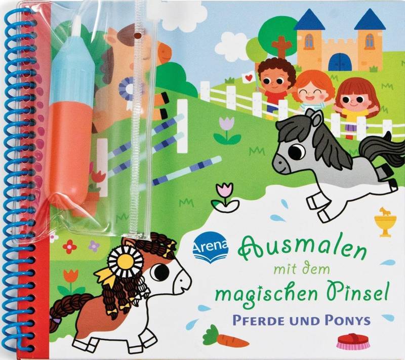 Arena Verlag - Pferde und Ponys - Ausmalen mit dem mag. Pinsel Arena Verlag - Pferde und Ponys - Ausmalen mit dem mag. Pinsel