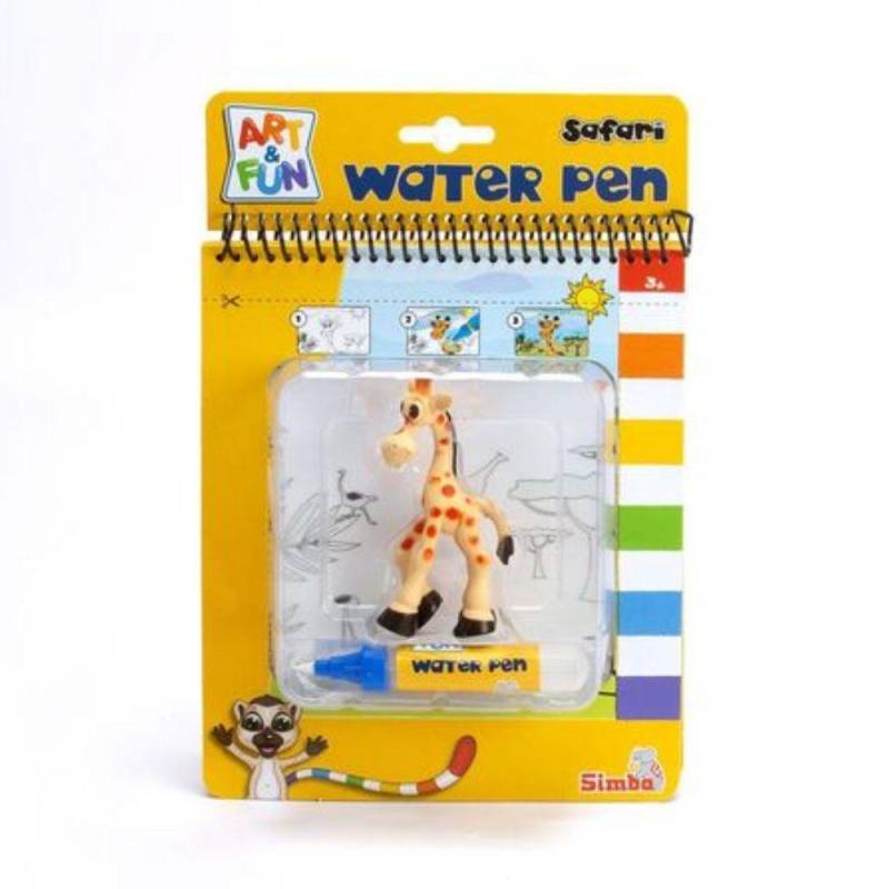 Art & Fun Water Pen Malbuch Safari