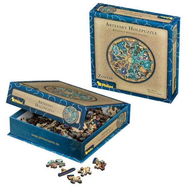 Artefakt Holzpuzzle Zodiak, 130 Teile