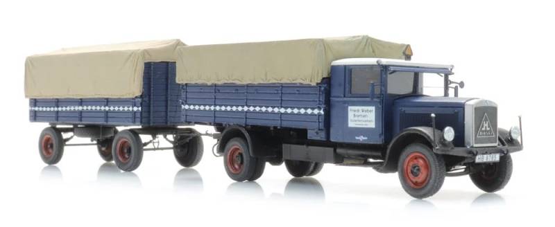 Artitec Hansa Lloyd mit Anhänger H0 Modelleisenbahn
