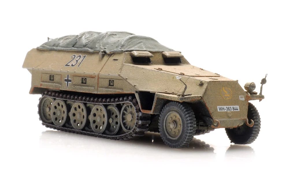 Artitec SdKfz 251 1 Ausf D Eisenbahntransport H0 Modelleisenbahn