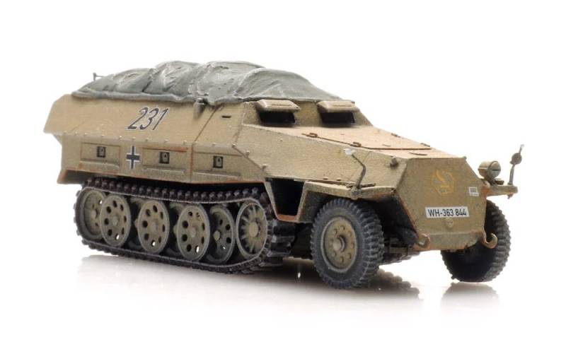 Artitec SdKfz 251 1 Ausf D Eisenbahntransport H0 Modelleisenbahn