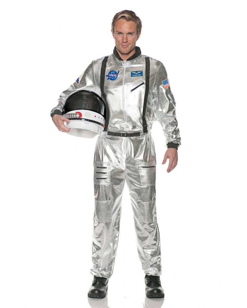 Astronauten Männerkostüm silber Astronauten Männerkostüm silber