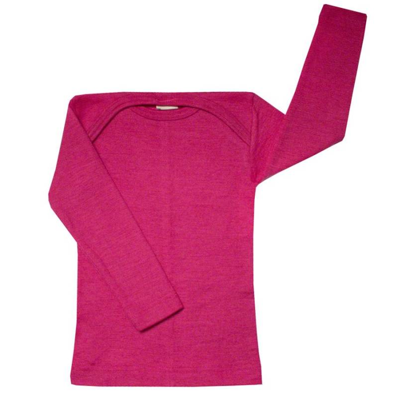 Atmungsaktives Wolle Seide Shirt pink 62/68 Atmungsaktives Wolle Seide Shirt pink 62/68