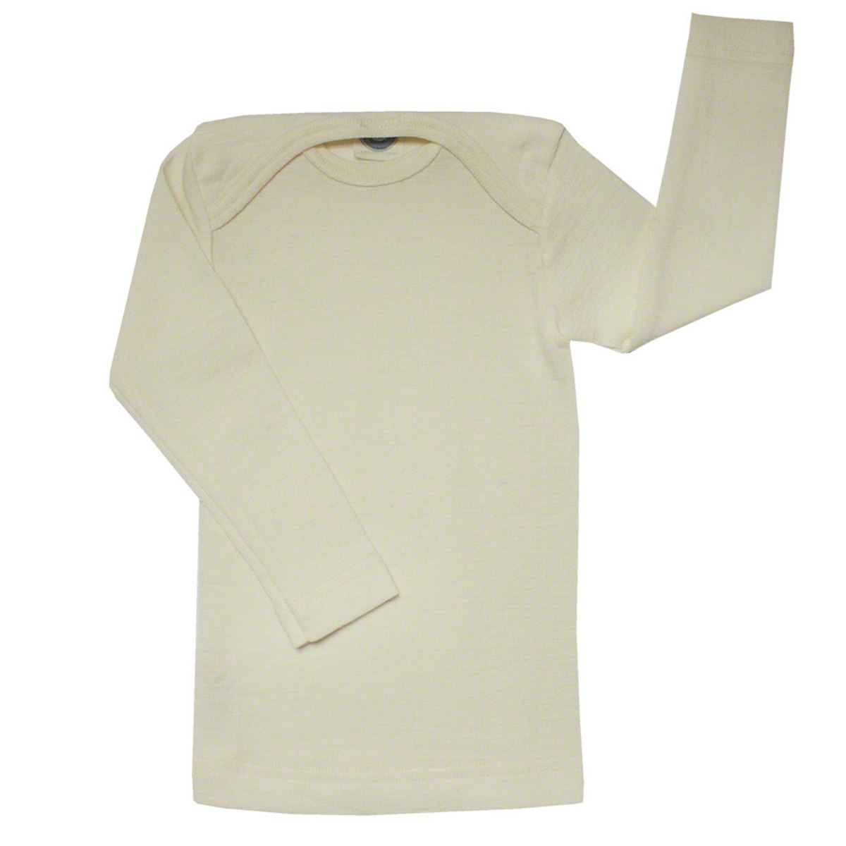 Atmungsaktives Wolle Seide Shirt ungefärbt 62/68