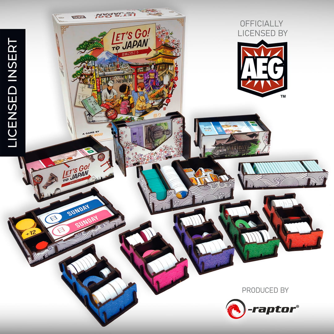 Auf nach Japan! - Deluxe Insert aus Holz (UV-Print)