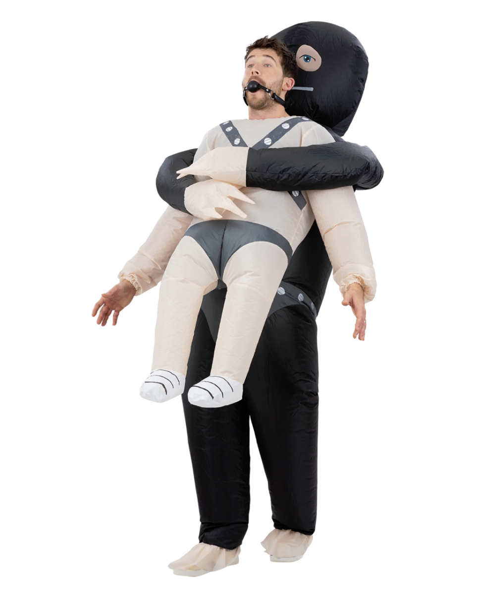 Aufblasbarer Gimp Kidnap Herren Kostüm Anzug