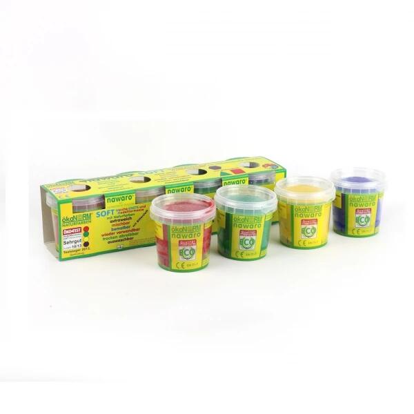 Aurich - ökoNorm Soft-Knete,4 St.sort. Aurich - ökoNorm Soft-Knete,4 St.sort.