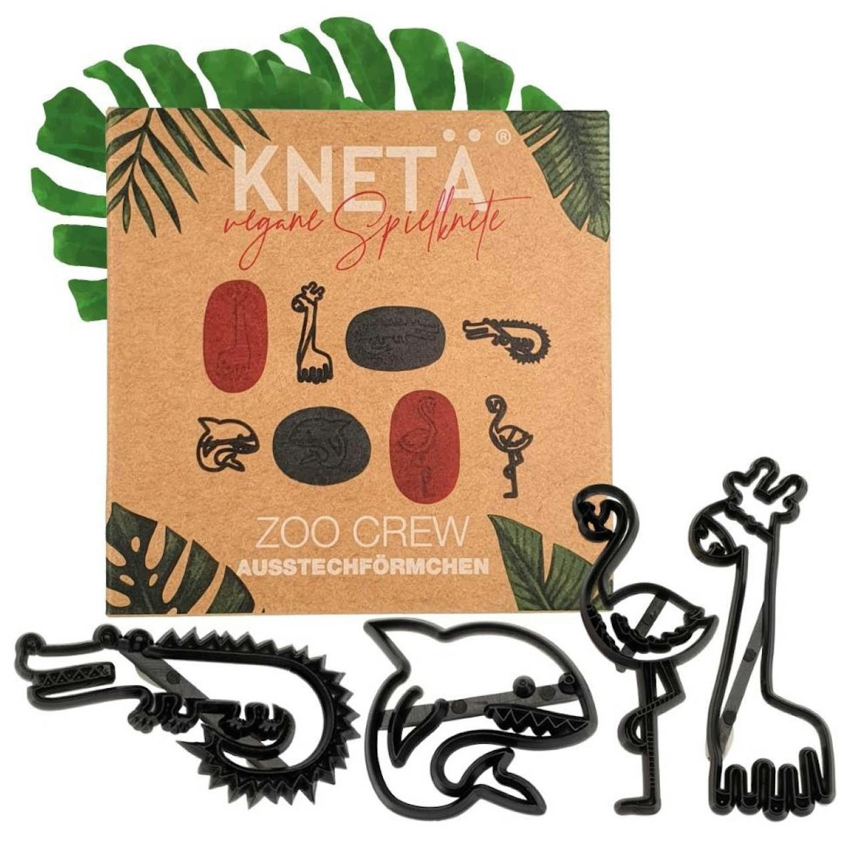 Ausstechförmchen Knete Zootiere