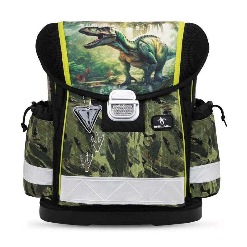 BELMIL Schulranzen CLASSY Set 4 tlg für Jungen, Belmil Designs Lost World