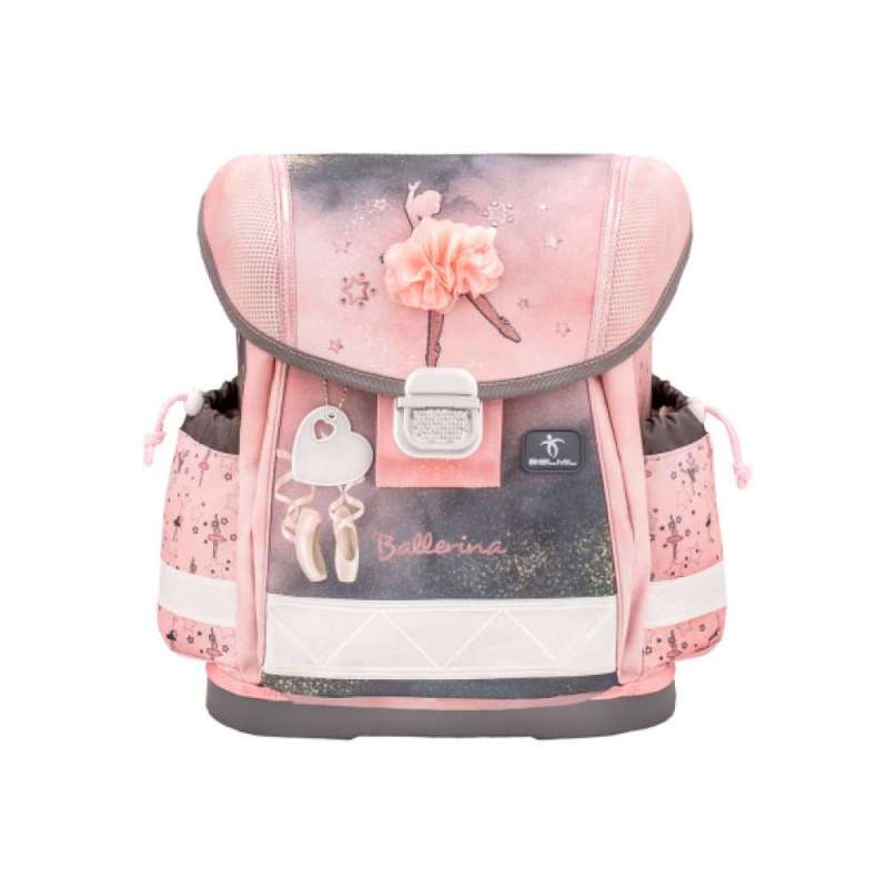 BELMIL Schulranzen CLASSY Set 4 tlg für Mädchen, Belmil Designs Ballerina Black Pink BELMIL Schulranzen CLASSY Set 4 tlg für Mädchen, Belmil Designs Ballerina Black Pink