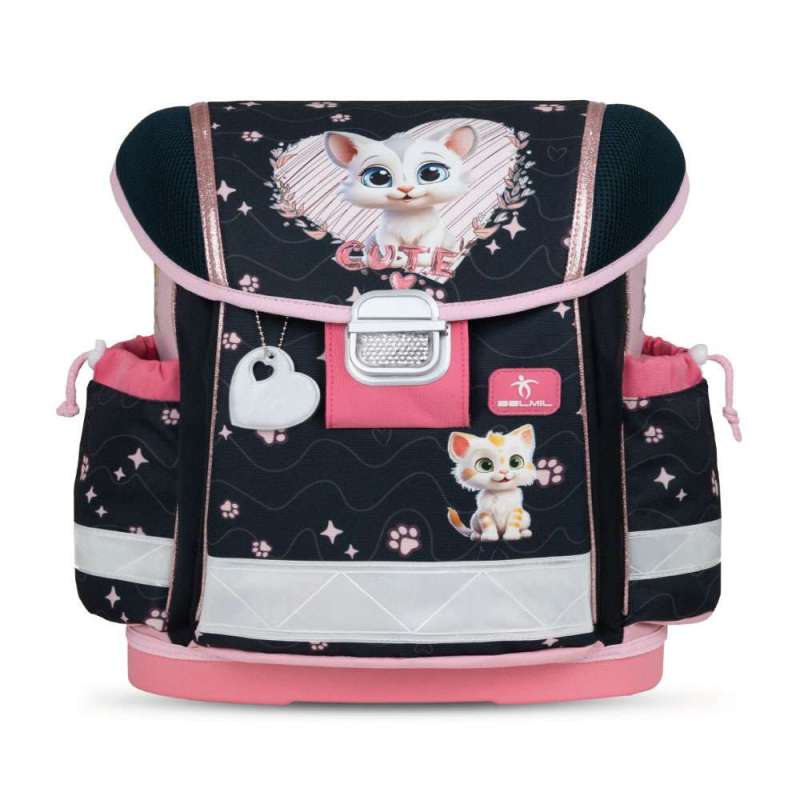 BELMIL Schulranzen CLASSY Set 4 tlg für Mädchen, Belmil Designs Cute Kitten BELMIL Schulranzen CLASSY Set 4 tlg für Mädchen, Belmil Designs Cute Kitten