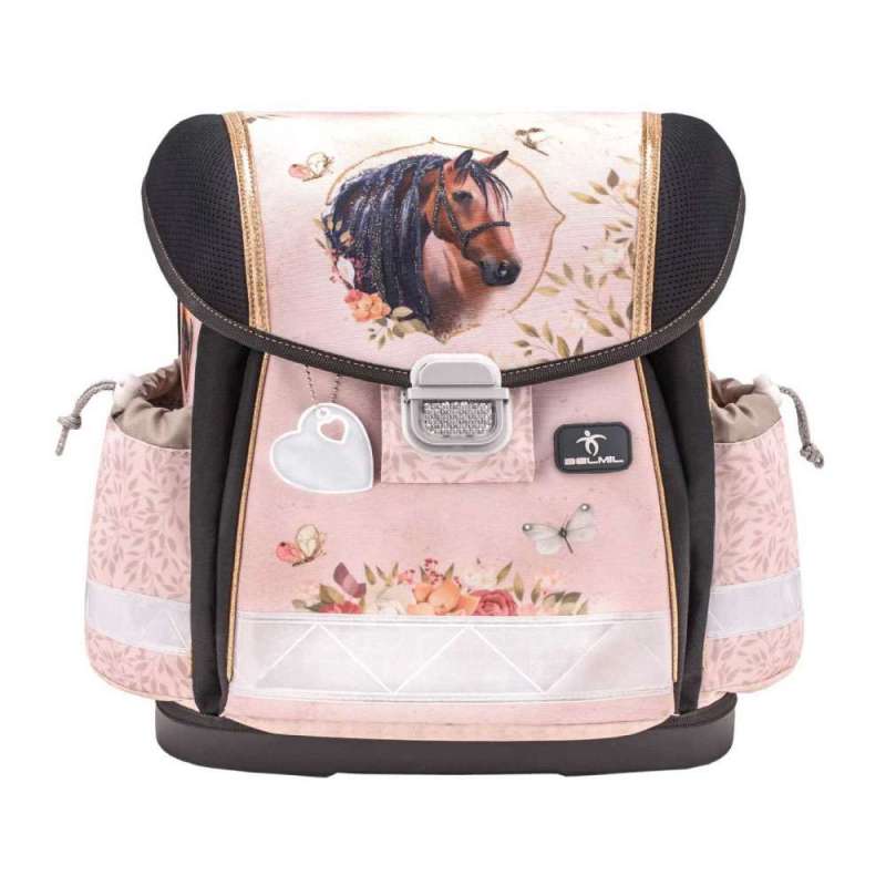 BELMIL Schulranzen CLASSY Set 4 tlg für Mädchen, Belmil Designs Horse Chestnut BELMIL Schulranzen CLASSY Set 4 tlg für Mädchen, Belmil Designs Horse Chestnut