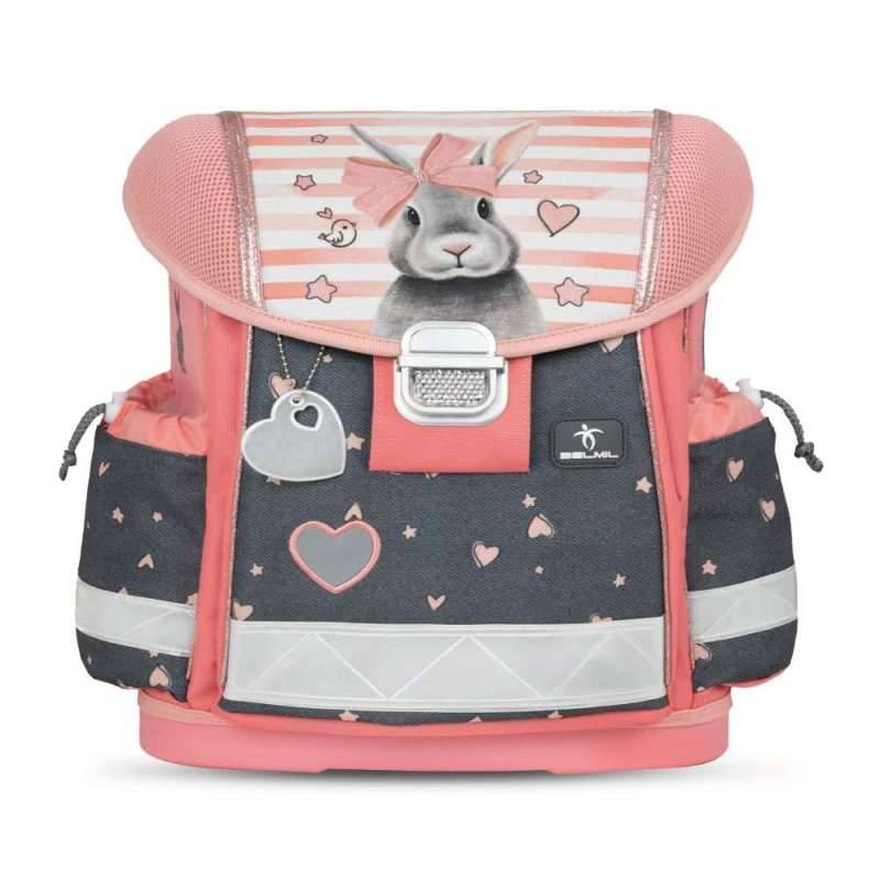 BELMIL Schulranzen CLASSY Set 4 tlg für Mädchen, Belmil Designs Little Bunnies