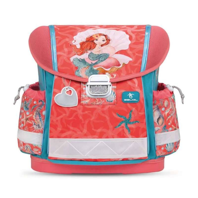 BELMIL Schulranzen CLASSY Set 4 tlg für Mädchen, Belmil Designs Sea Queen