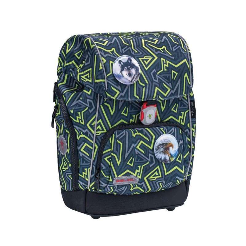BELMIL Schulranzen COMFY PLUS Set 5 tlg für Jungen, Belmil Designs Iguana BELMIL Schulranzen COMFY PLUS Set 5 tlg für Jungen, Belmil Designs Iguana