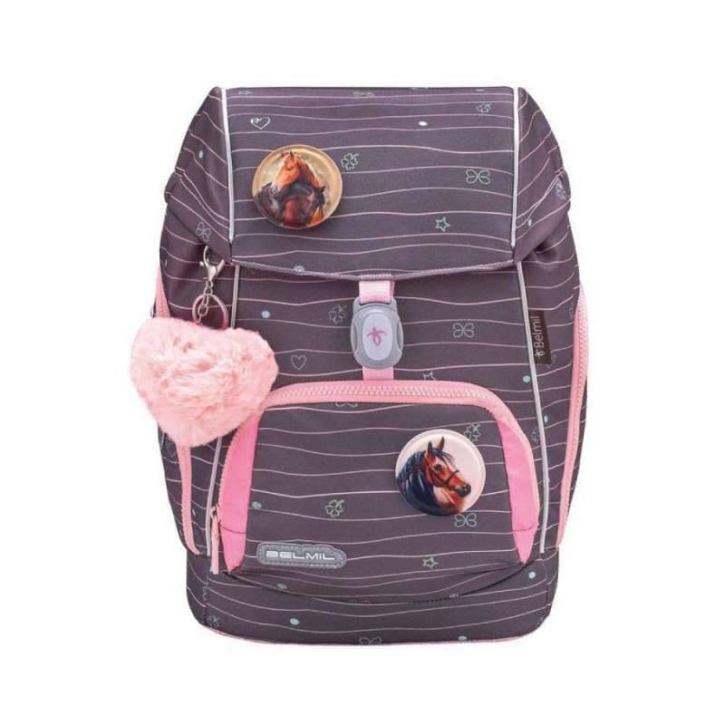 BELMIL Schulranzen COMFY PLUS Set 5 tlg für Mädchen, Belmil Designs Mint