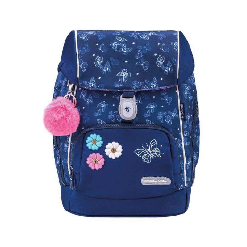 BELMIL Schulranzen COMFY PLUS Set 5 tlg für Mädchen, Belmil Designs Sapphire