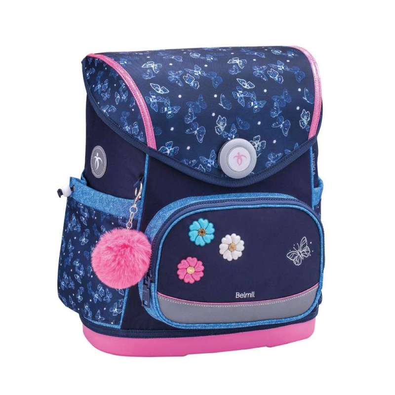 BELMIL Schulranzen COMPACT PLUS Set 5 tlg für Mädchen, Belmil Designs Sapphire BELMIL Schulranzen COMPACT PLUS Set 5 tlg für Mädchen, Belmil Designs Sapphire