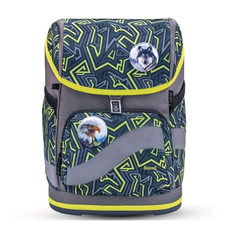 BELMIL Schulranzen SMARTY PLUS Set 5 tlg für Jungen, Belmil Designs Iguana BELMIL Schulranzen SMARTY PLUS Set 5 tlg für Jungen, Belmil Designs Iguana