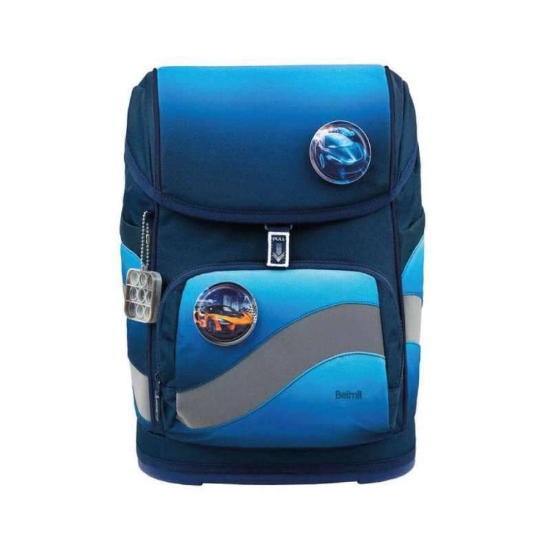 BELMIL Schulranzen SMARTY PLUS Set 5 tlg für Jungen, Belmil Designs Navy Blue