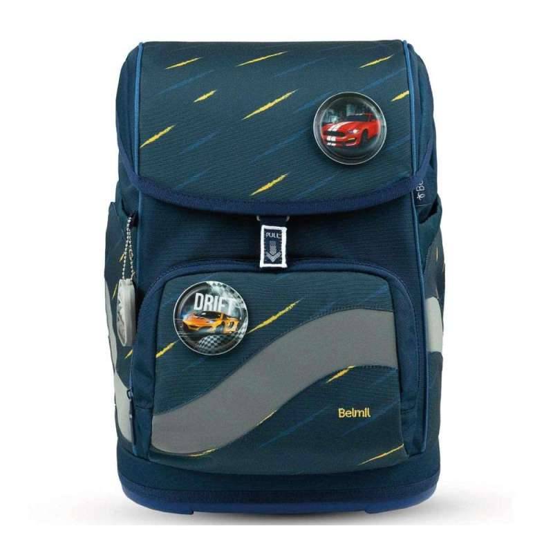 BELMIL Schulranzen SMARTY PLUS Set 5 tlg für Jungen, Belmil Designs Orion Blue