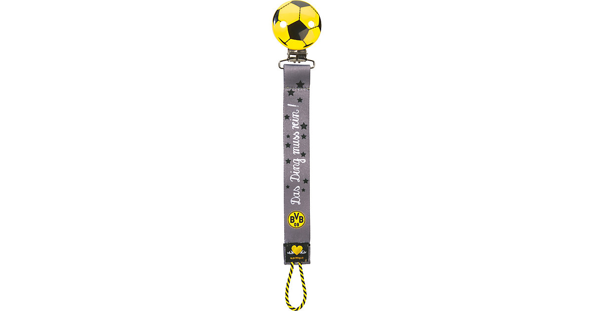 BVB-Schnullerband schwarz/gelb von Borussia Dortmund