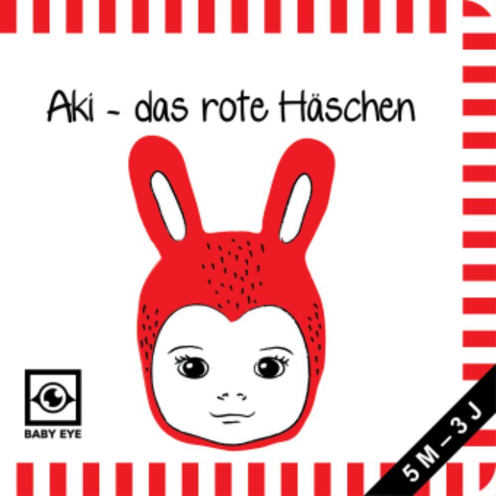 Baby Eye Bilderbücher - Kontrastbuch Aki-das rote Häschen
