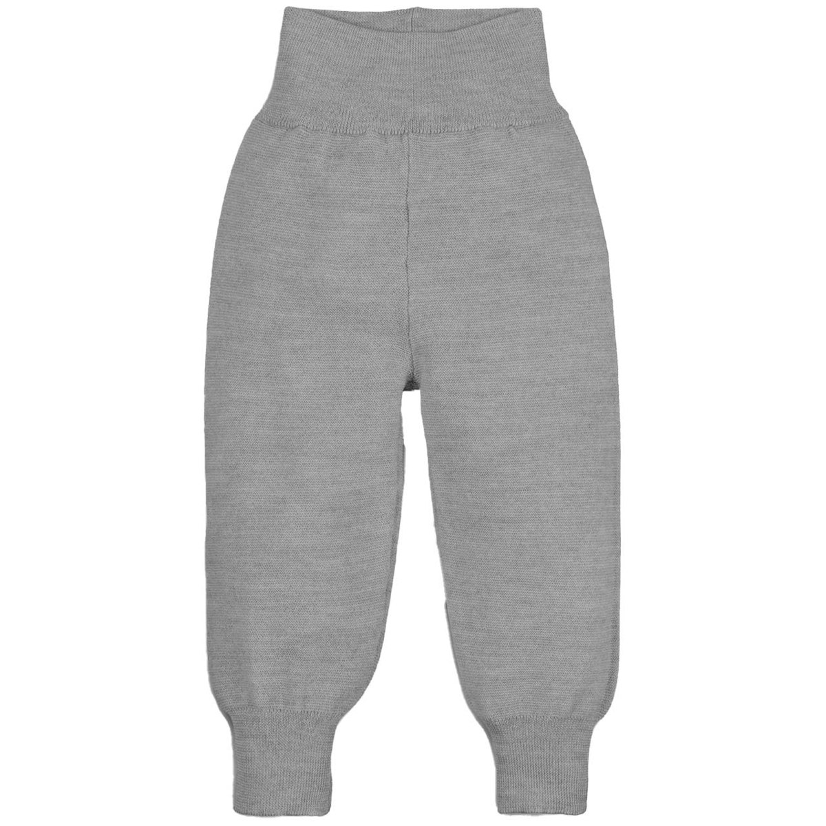 Baby Hose aus Merino-Feinstrick, grau 50/56