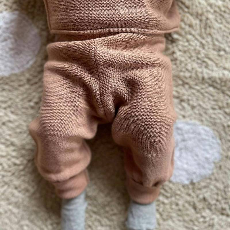 Baby Hose aus Merino-Feinstrick, rose 50/56