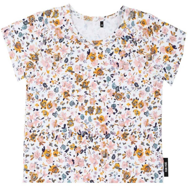 Baby Jersey Shirt kurzarm Blumen weiß 68 Baby Jersey Shirt kurzarm Blumen weiß 68