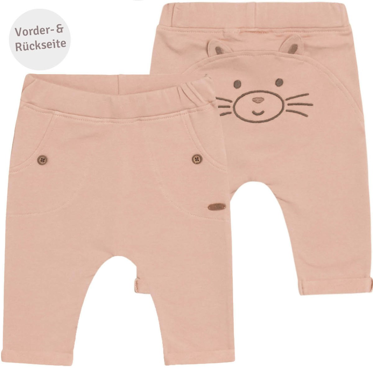 Baby Jogginghose Katze rosa 68