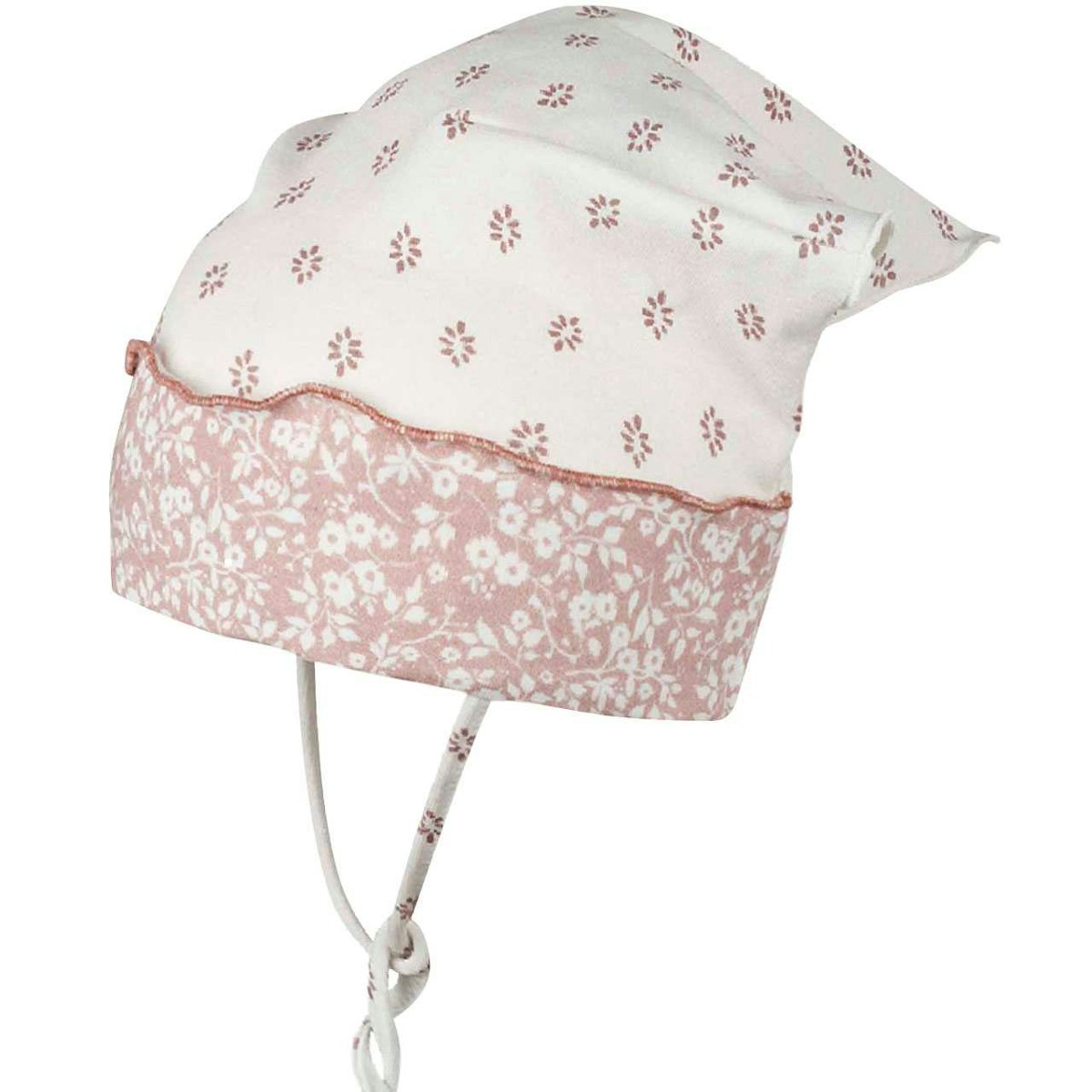 Baby Kopftuch mit elastischem Stirnband creme 55