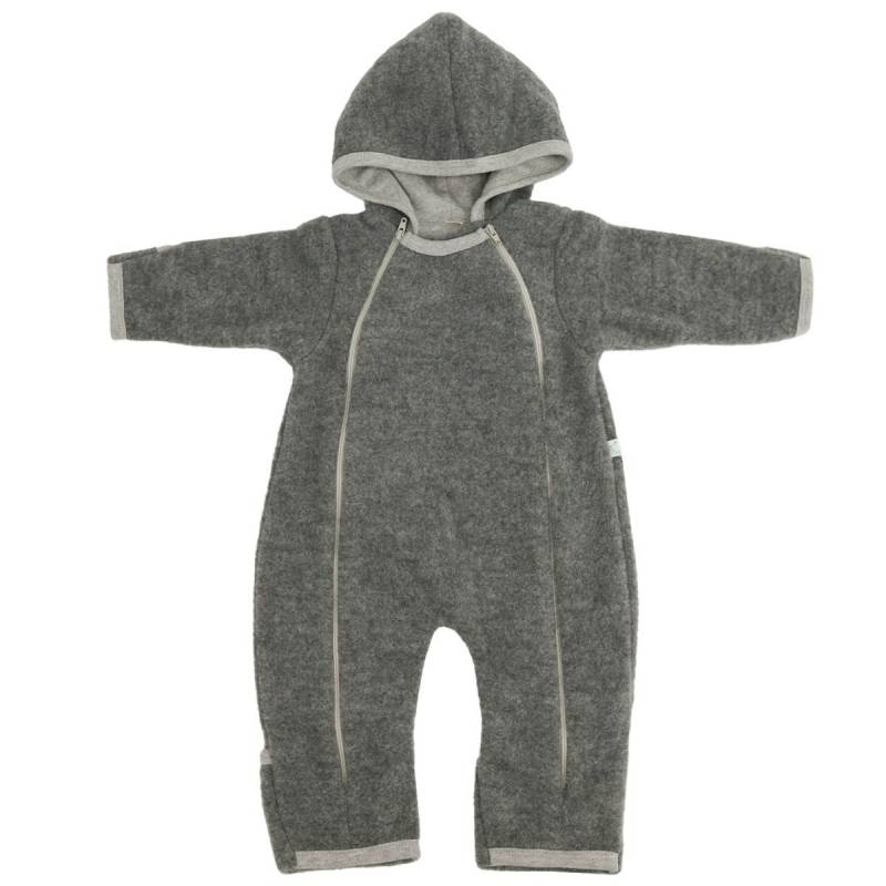 Baby Overall Woll-Fleece anthrazit 62/68