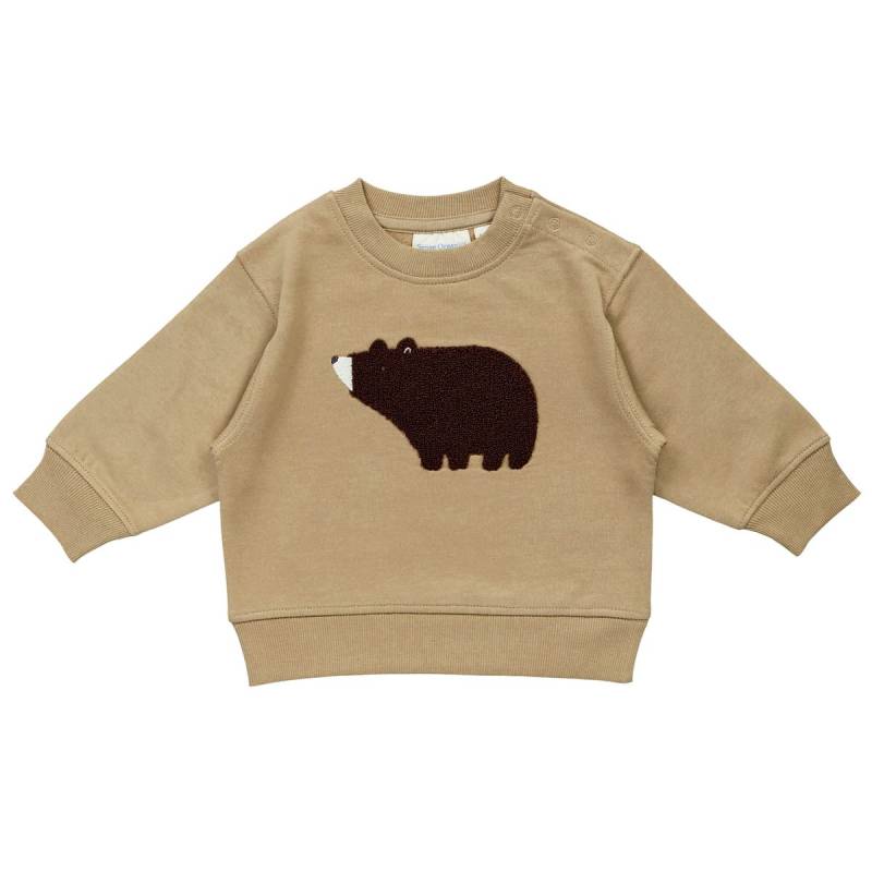 Baby Sweater beige mit Bär Aufnäher 80/86 Baby Sweater beige mit Bär Aufnäher 80/86