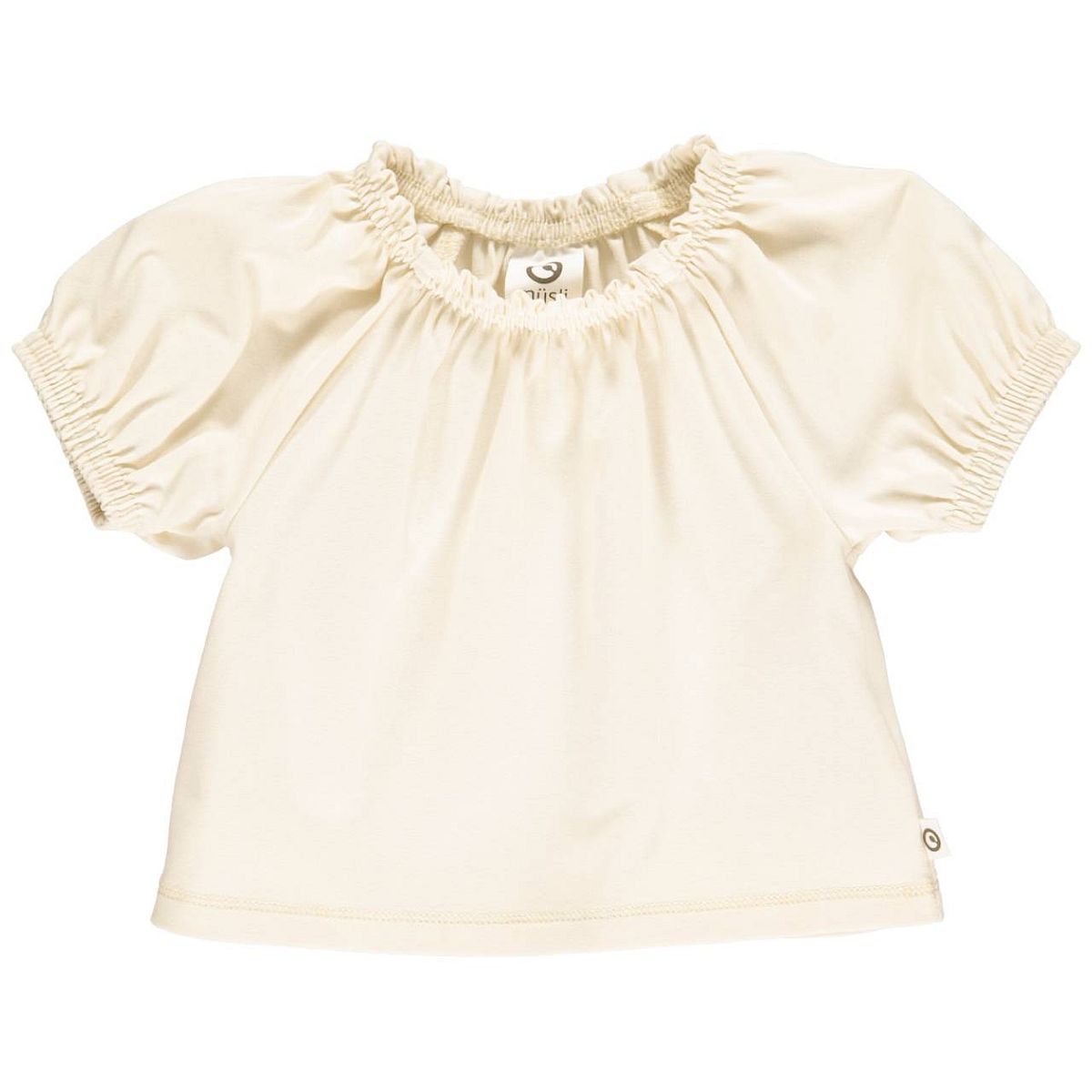 Baby T-Shirt Puffärmelchen komplett elastisch cremeweiß 74
