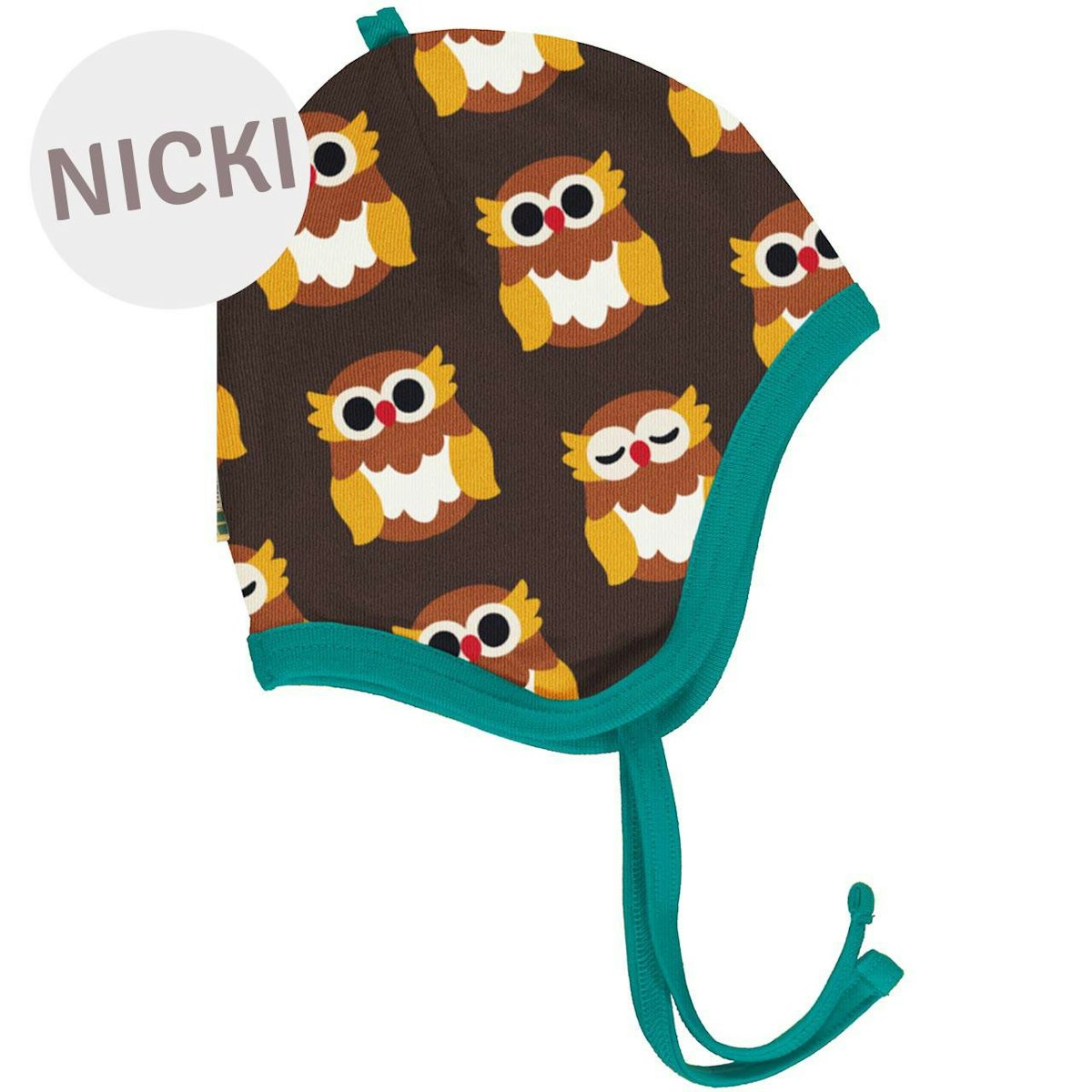 Babymütze gefüttert Nicki Eulen braun 48/50 Babymütze gefüttert Nicki Eulen braun 48/50