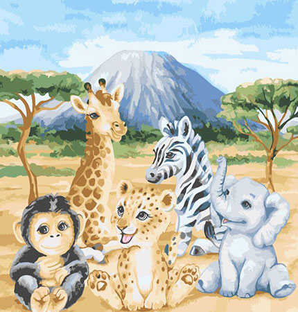 Babys der Safari