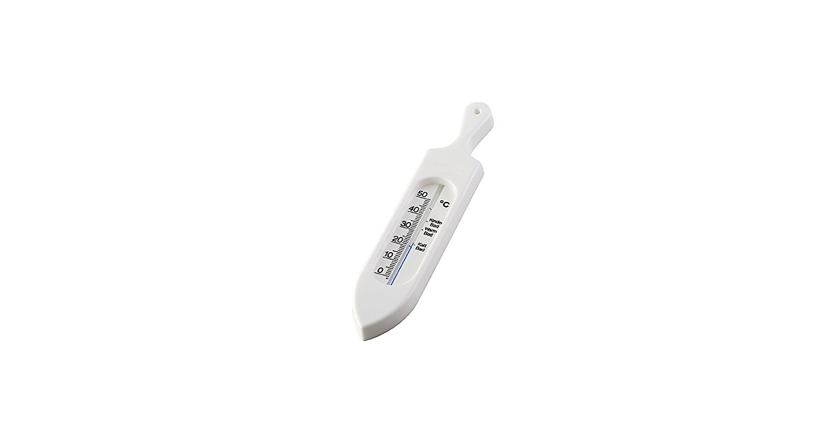 Badethermometer klassisch weiß