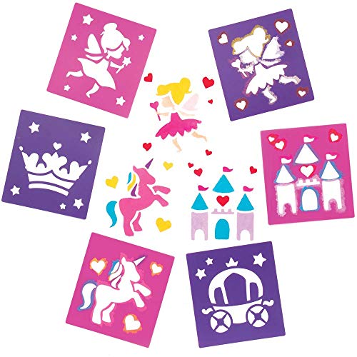 Baker Ross AR939 Schablonen-Set für Kunst und Handwerk, Spielzeug für Kinder, perfekt für Party, als Beute oder Tütenfüller, 6 Stück Baker Ross AR939 Schablonen-Set für Kunst und Handwerk, Spielzeug für Kinder, perfekt für Party, als Beute oder Tütenfüller, 6 Stück