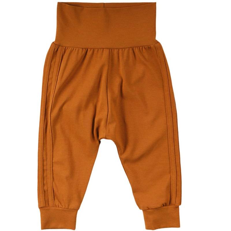 Basic Jogginghose mit seitlichen Streifen in braun 62