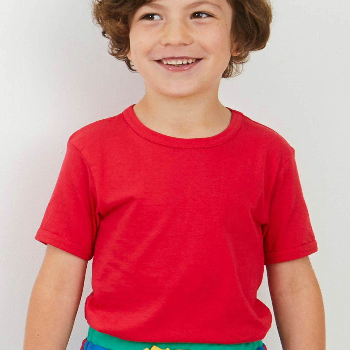 Basic T-Shirt kurzarm rot 128