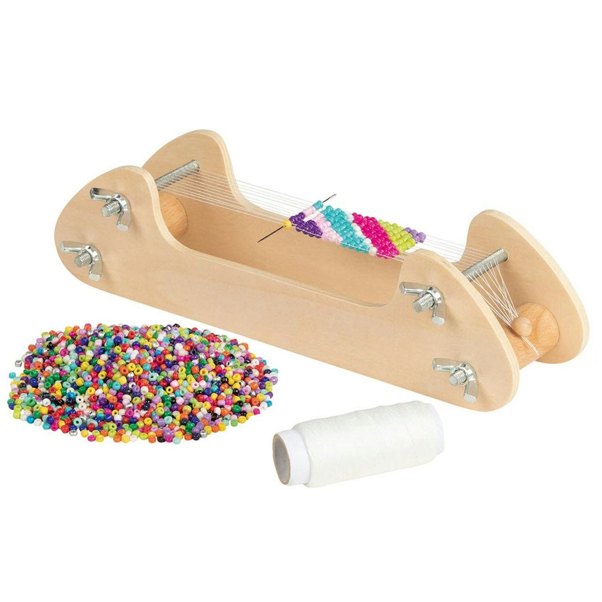 Bastel-Set Perlen-Webrahmen