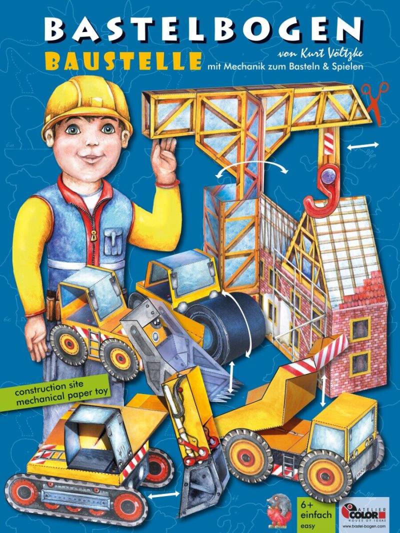 Bastelbogen Baustelle Bastelbogen Baustelle