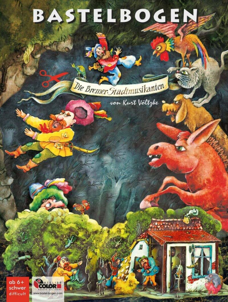 Bastelbogen Die Bremer Stadtmusikanten Bastelbogen Die Bremer Stadtmusikanten