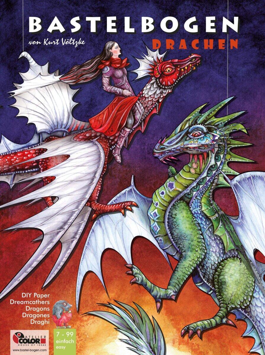 Bastelbogen Drachen