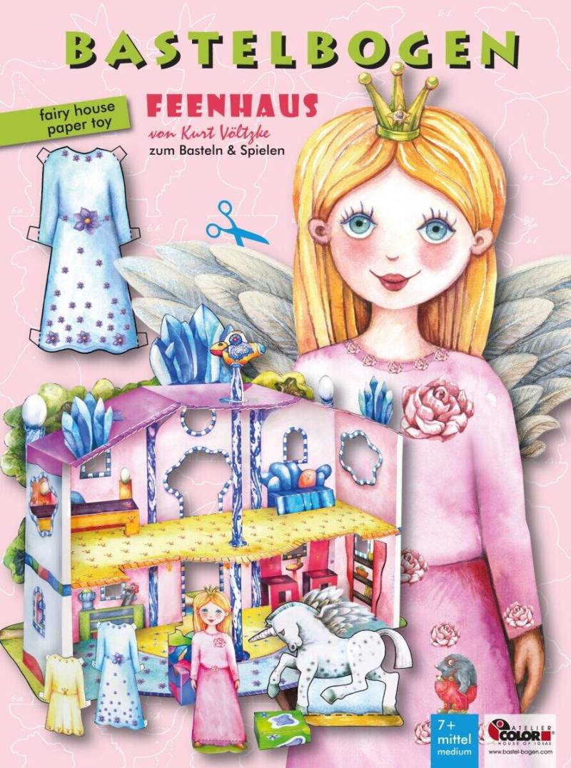 Bastelbogen Feenhaus