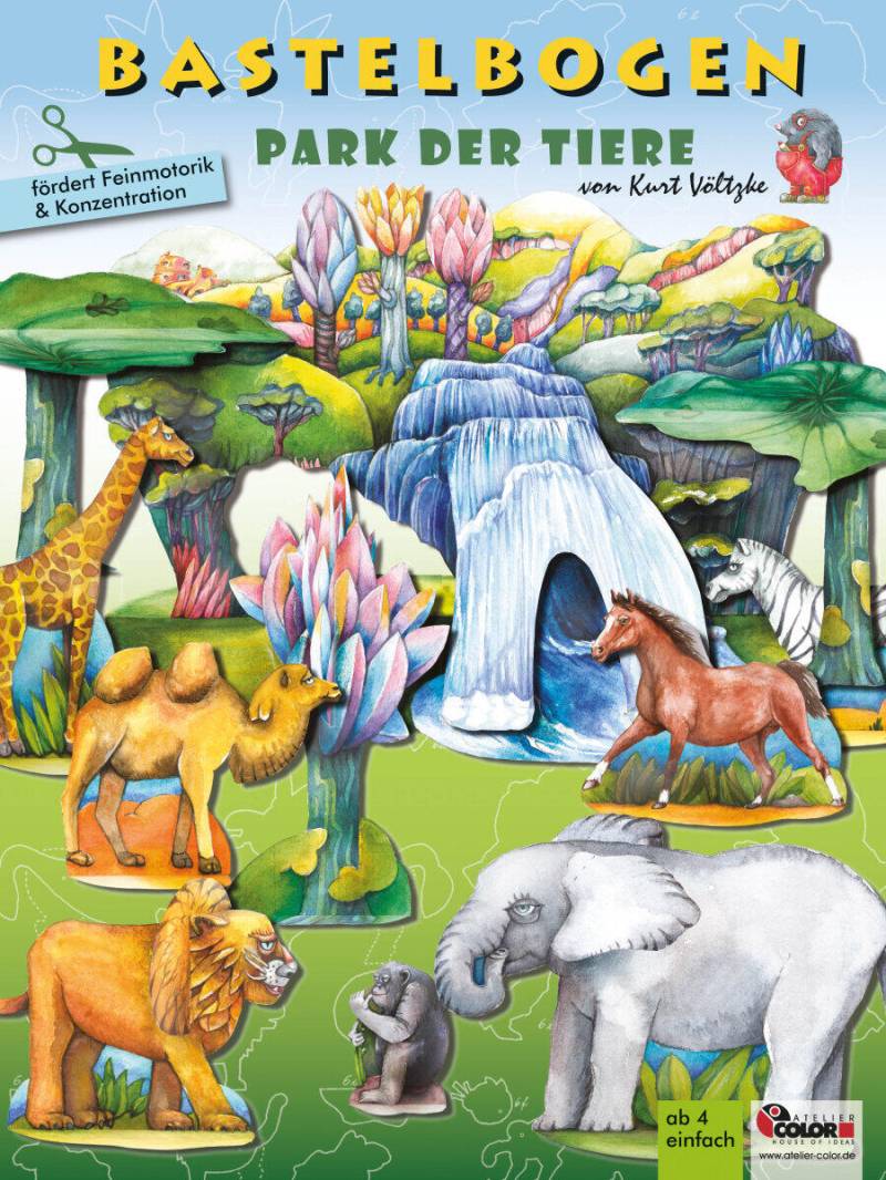 Bastelbogen Park Der Tiere
